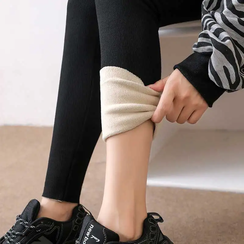Winter Leggings For Women Warm Legging Solid Color Velvet Legging High Waist Leggings Stretchy Leggings dropshipping 2022 Winter