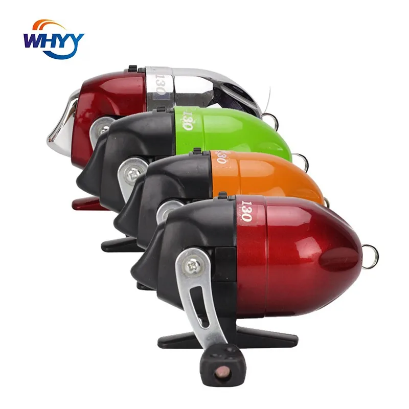 

WHYY Рыболовная катушка для жабы, колесо для сладкого картофеля, встроенная рыболовная леска, рыболовное колесо, закрытое сферическое 4-цветн...