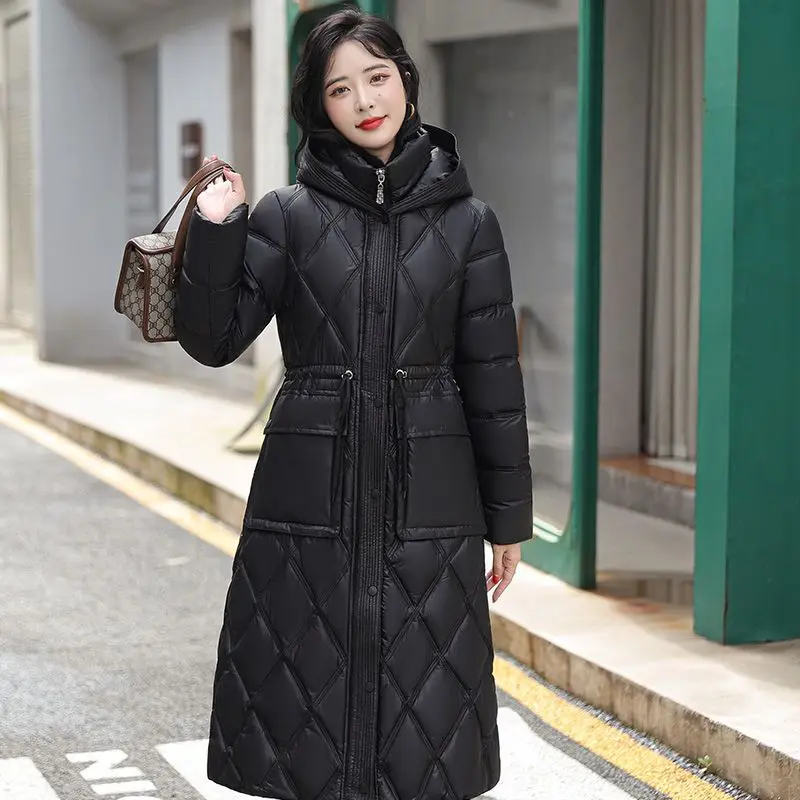 Winter Women's Cold Coat Parkas Jackets Super Hot Coats Hooded Long Cotton Padded Jacket Winter Clothing Fashion New
