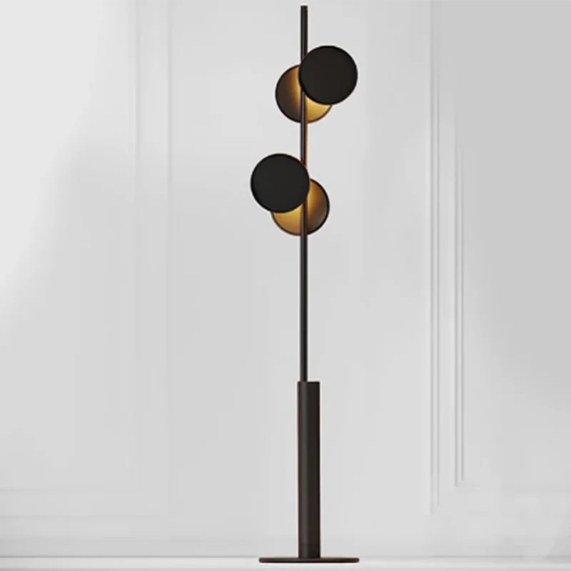 Современная светодиодная Напольная Лампа E27 в скандинавском стиле черные