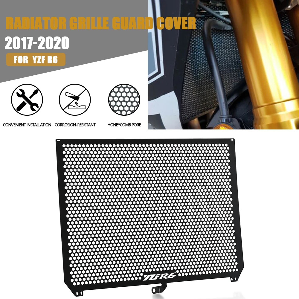 

For Yamaha YZF R6 YZFR6 2017 2018 2019 2020 2021 2022 Motorcycle Radiator Guard Grille Guard Cover Protector Accessories