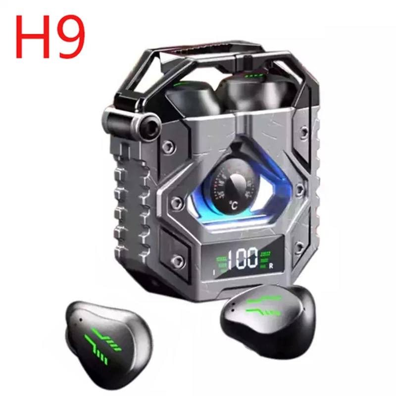 

New H9 Metal Earphones TWS Wireless Bluetooth Headphone Stereo Music Headsets Sport Noise-cancelling Earbuds Pk i7s E6s Pro6 Y50