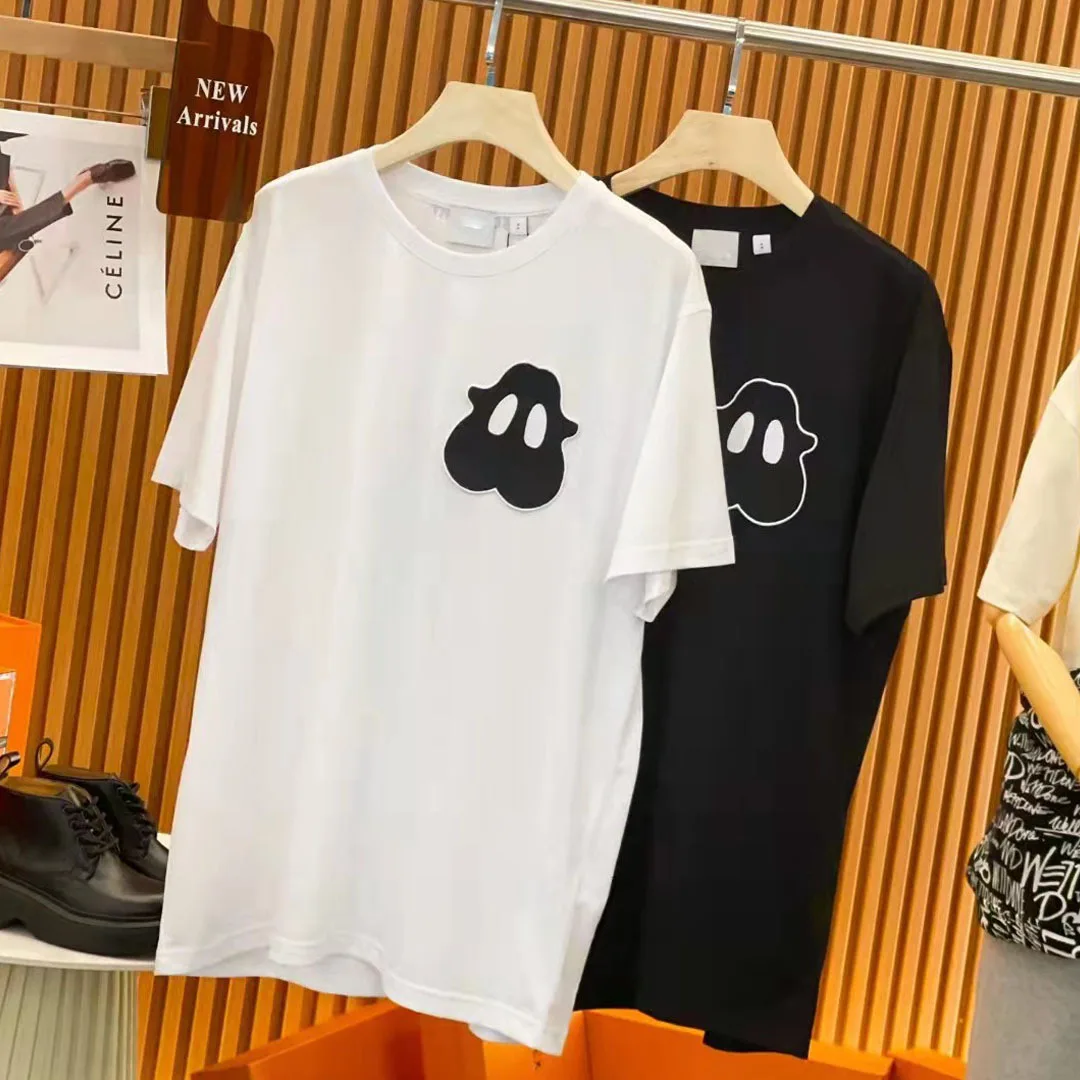

Summer Tide Brand Little Monster Pattern Loose Short-sleeved Top Men's and Women's Same Style Simple Wild Casual Couple T-shirt