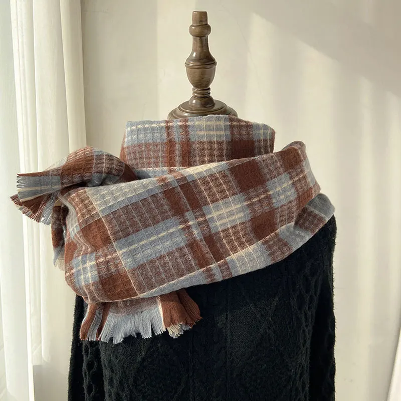 

Осенне-зимний длинный толстый шарф для женщин, брендовые многофункциональные женские теплые шарфы, роскошная брендовая шаль и накидка унис...