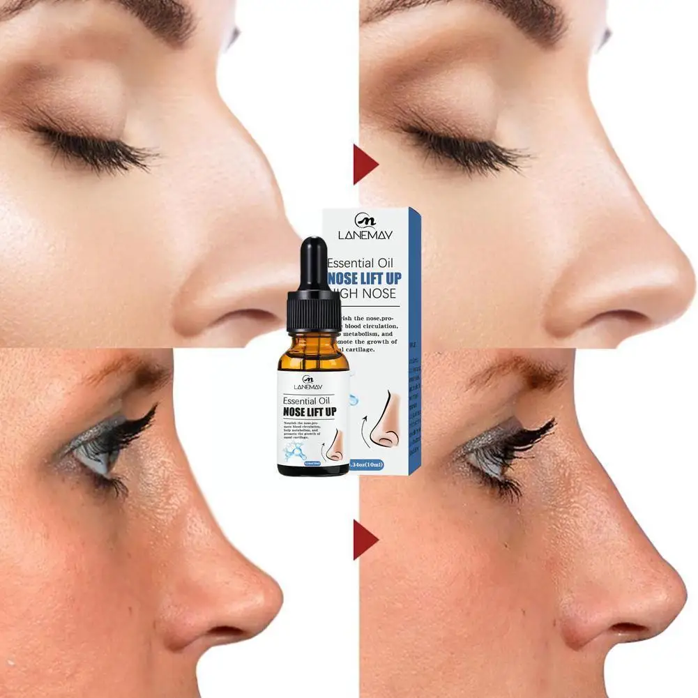 

10ml Nose Lift Up Massage Essential Oil Heighten Nasal Thin Beauty Nose Bone Care Shaping Natural Serum Smaller Care Remode J9N4