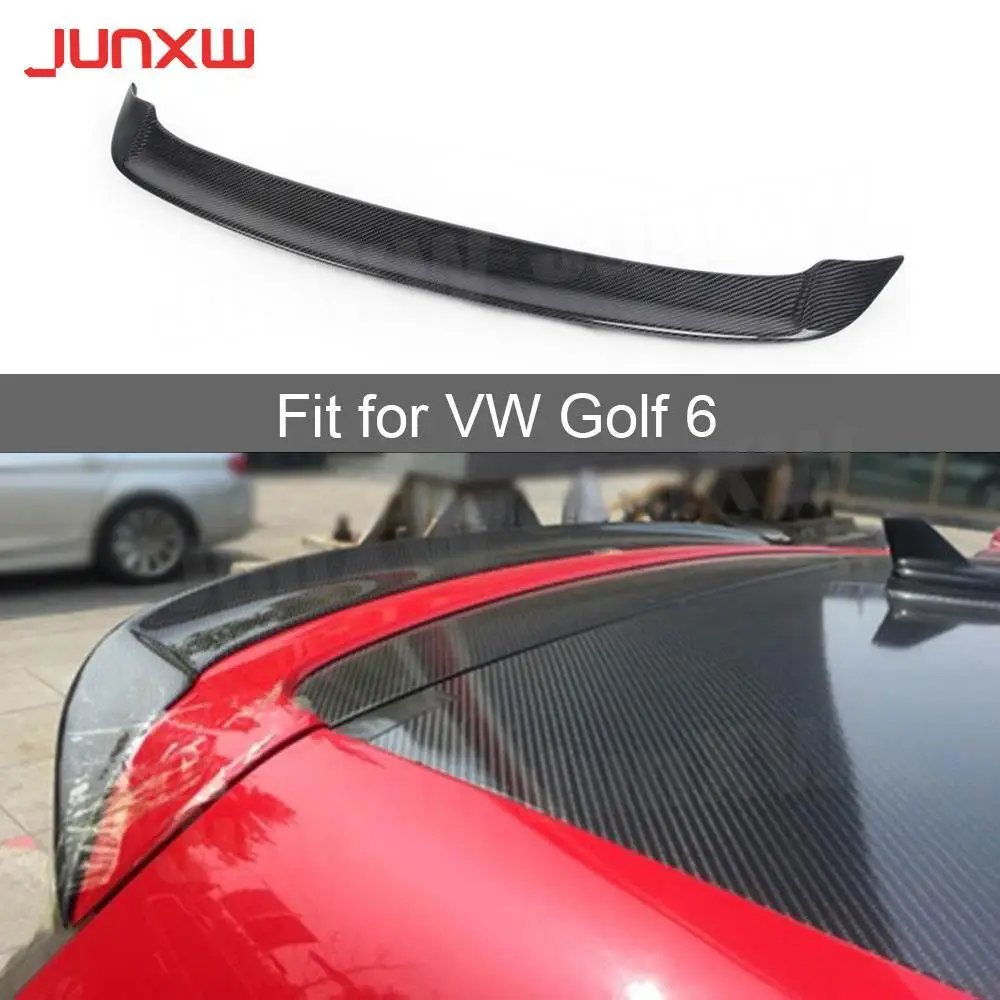 

Carbon fiber Rear Roof Spoiler Wing for Volkswagen VW Golf 6 VI MK6 GTI R20 FRP Rear Spoiler 2010-2013 R Style Non For Standard