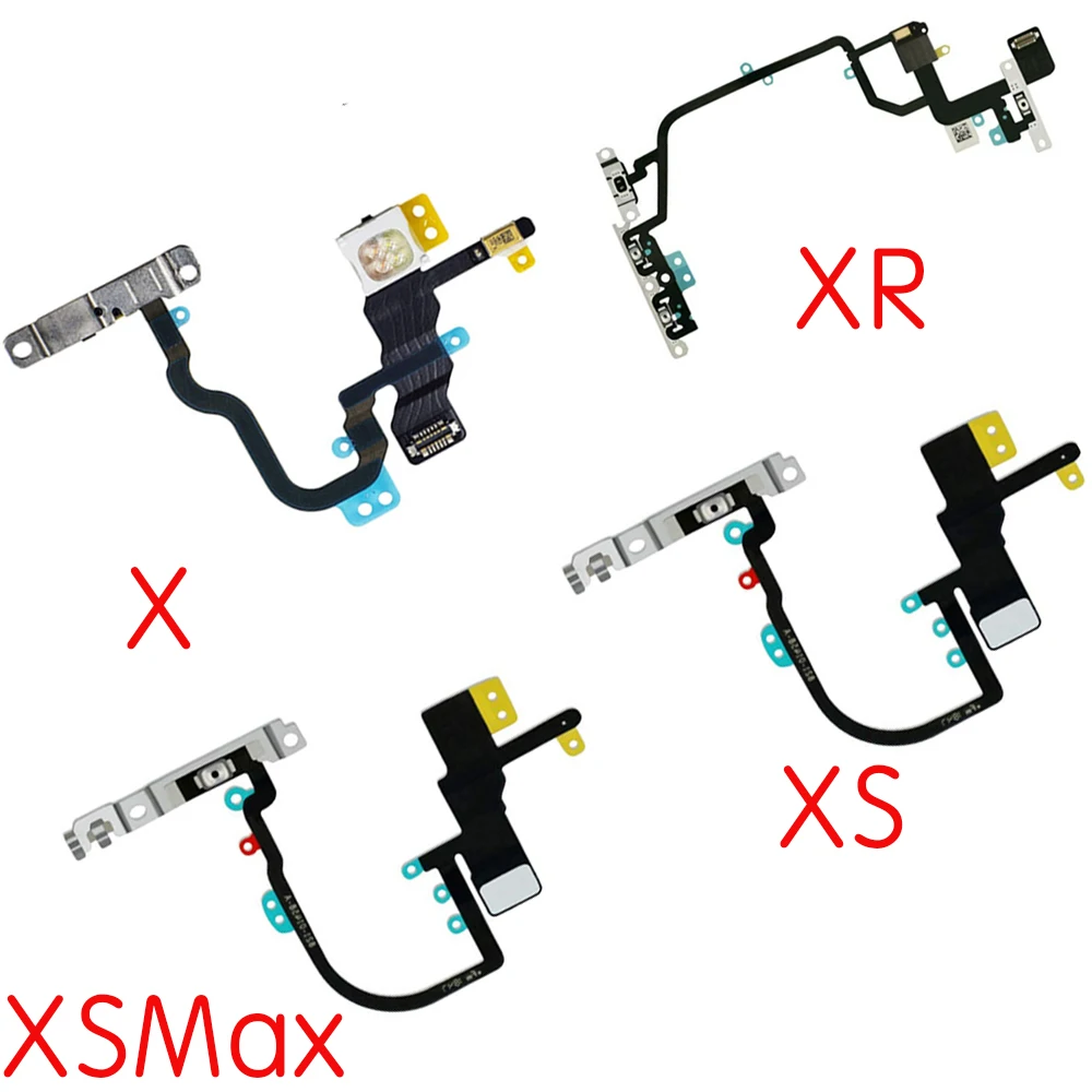 

Кнопка включения/выключения питания с гибким кабелем для вспышки для iPhone X XR XS Max Запасные части