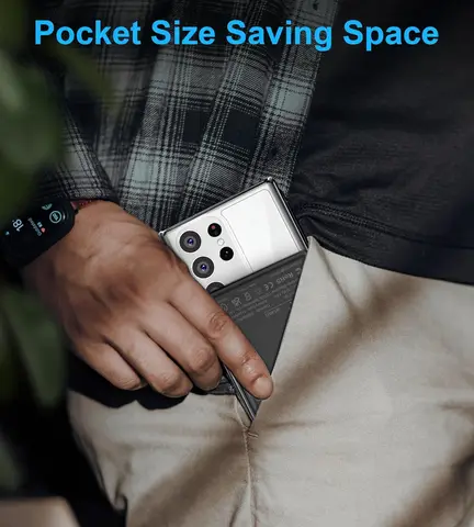 Ультратонкое магнитное портативное зарядное устройство со встроенным кабелем USB-C Power Bank 5000 мАч для Magsafe iPhone Samsung Xiaomi Wired Small