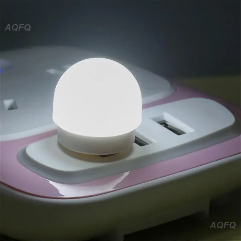 

USB Plug Night Light LED Computer Mobile Power Portable Charging Mini Book Lamps LED Eye Protection Small Round Reading Lamps