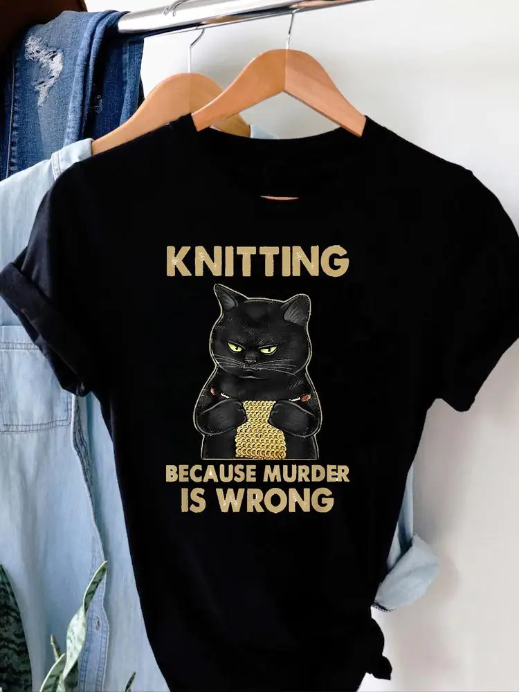 

Женская футболка с коротким рукавом, принтом и графическим принтом