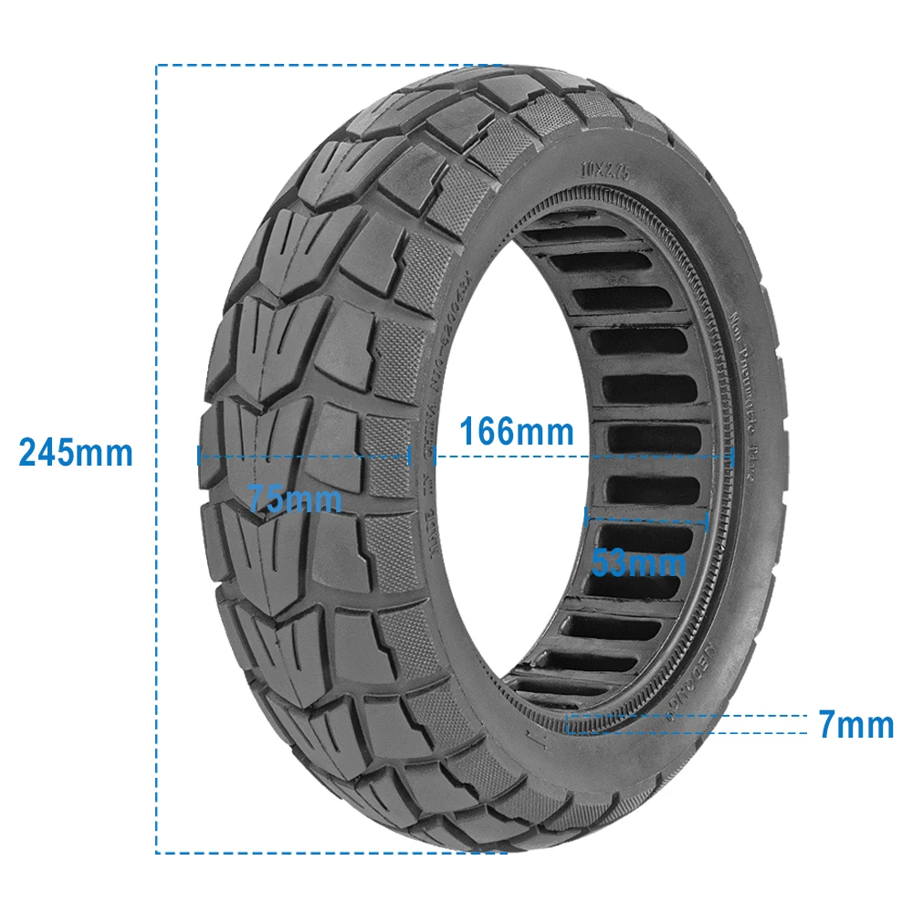 

10 Inch 10x2.75 Solid Tire 85/65-6.5 for Speedway 5 Dualtron 3 Electric Scooter Non-Pneumatic Tyre for Kugoo G-Booster G2 Pro