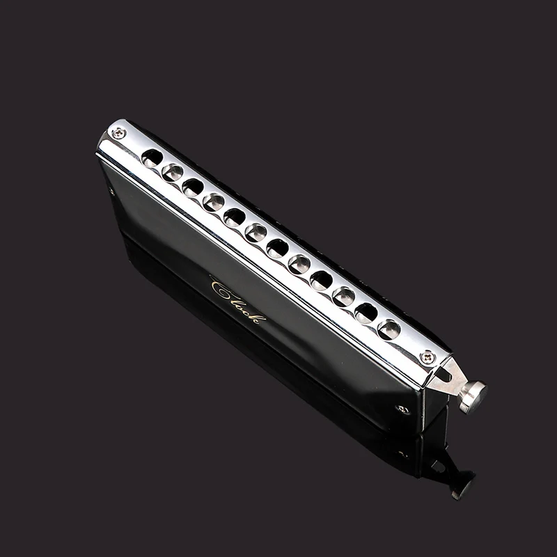 JDR Кварцевая хроматическая губная гармошка C Key 12 отверстий 48 тонов Chromonica Легко изгибаемая аромоника Половина без липких клапанов Ротный орган Арфа (art.: 3920cbbadf33a) - 3920cbbadf33a