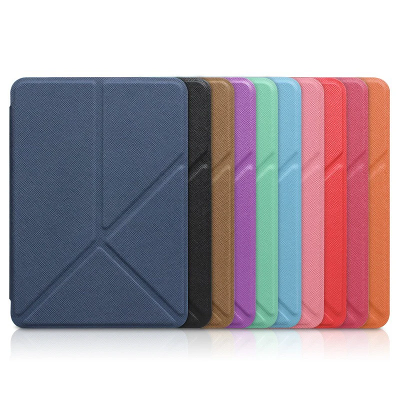 

Folding Bracket Leather Kindle Case For Kindle Paperwhite 4 3 2 1 10th Generation 2019 J9G29R PQ94WIF 6 Inch Book Cover KPW4