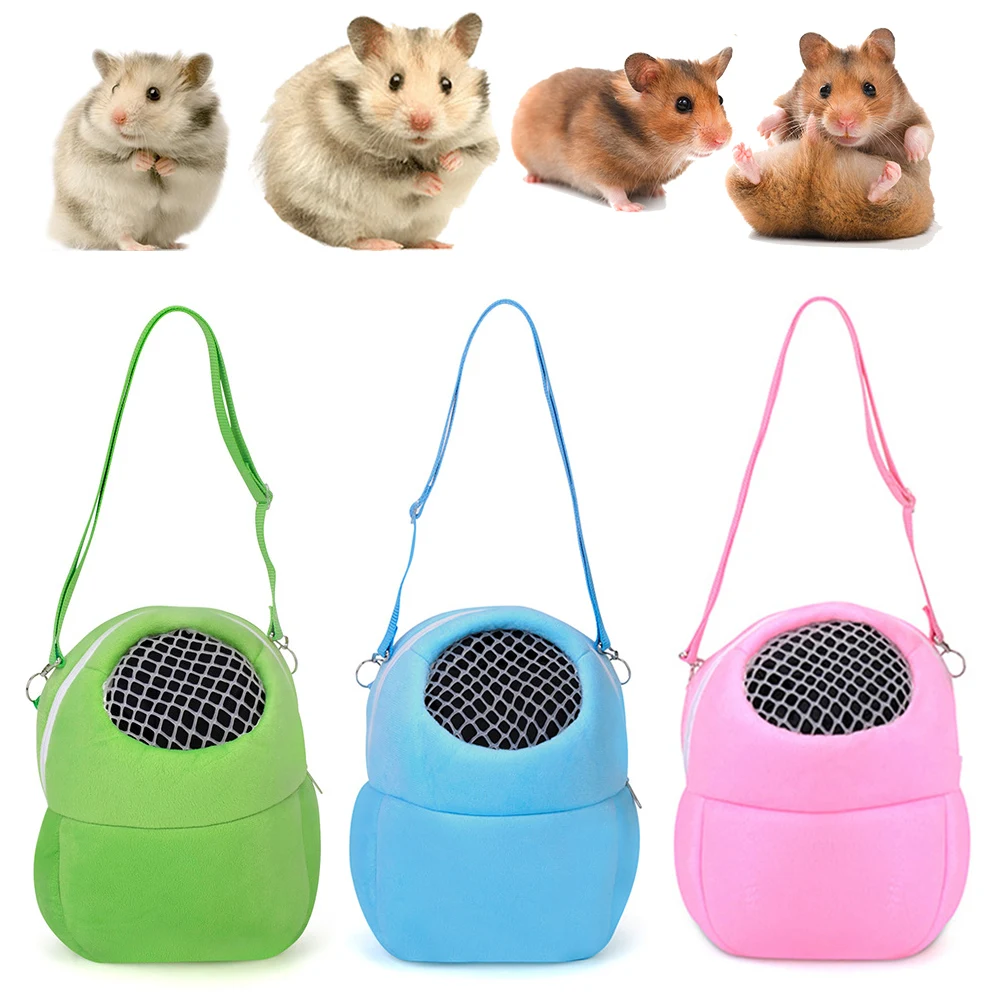 

Portable Squirrel Bag Small Pet Carrier Mesh Hamster Carrier Bag Hamster Travel Bag Pet Cage Breathable House Practical Soft