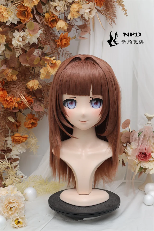 

(NFD050) Full head super sweet female resin crossdressing Doll kig cosplay kigurumi mask