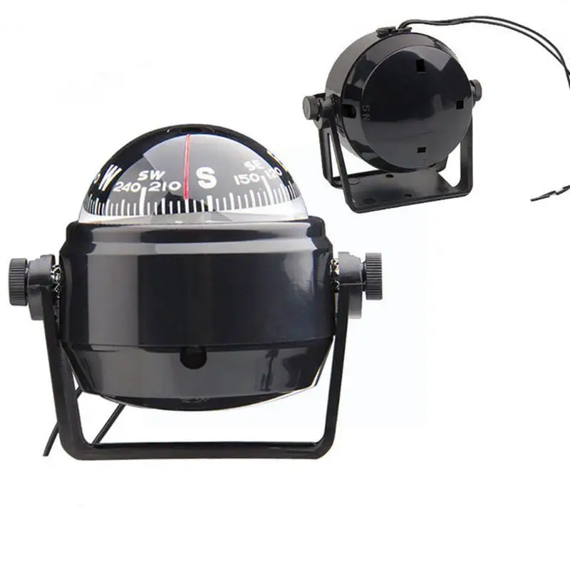 

12v Automobile Vehicle Outdoor Guidance Tool Marine Navigation Car Compas Deviation Navigation Interior Decor Compass Adjus Y3q0
