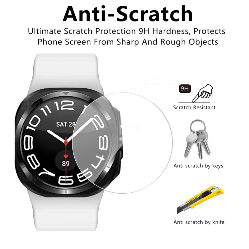 1/2 шт. закаленное стекло для Samsung Galaxy Watch 7 Ultra 40 мм 44 Защитная пленка экрана Защита