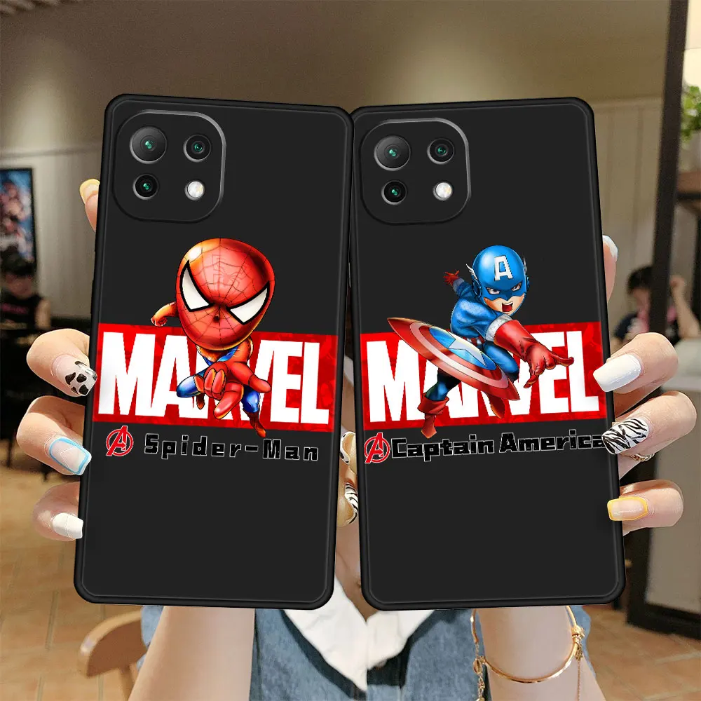 

Soft Marvel Captain America Phone TPU Full Case for Xiaomi Redmi Note 12X K50 K40 Mi 11 10T 11T Lite Pro 12 K40Pro Mi11 Plus