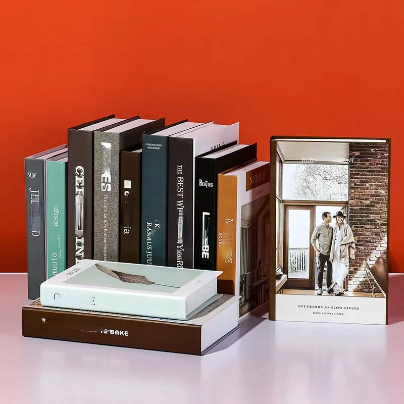 

Modern Fake Book Ornament Decoration Home Decoration Accessories Paper Books Fashionable Desktop Decor Storage Coffee Table Book