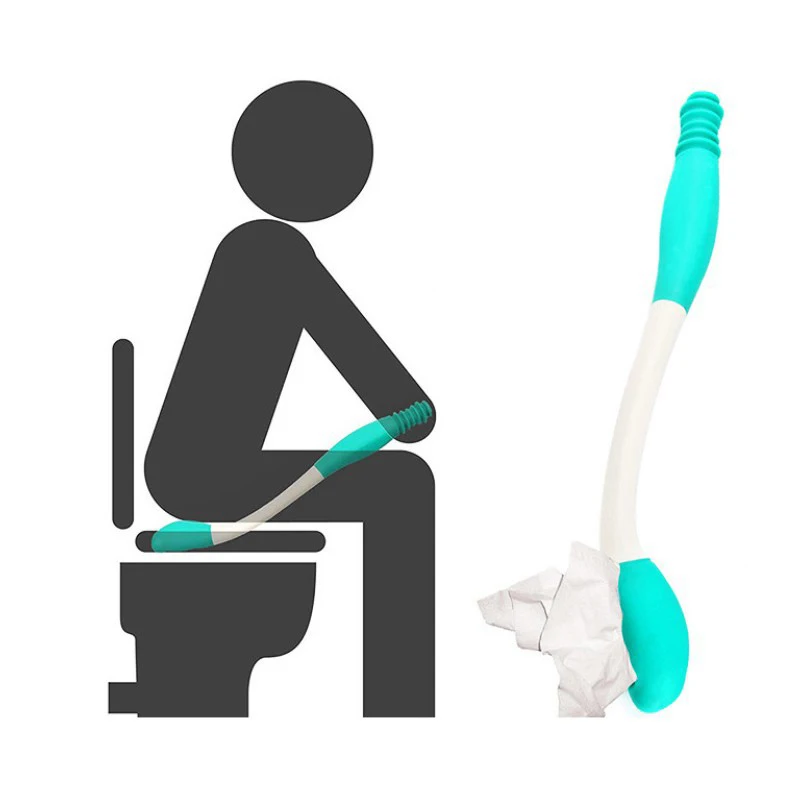 

Toilet Aids Tools Long Reach Comfort Wipe Hemiplegia Sweeping and wiping paper Extension Butt Wiping Aid Handle Tissue Grip