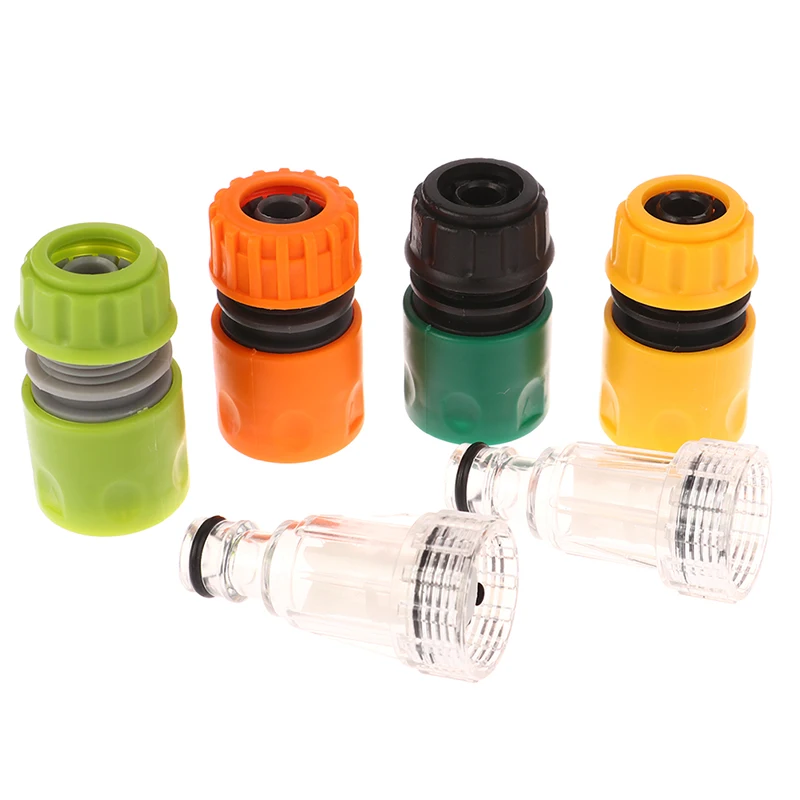 Water Connector +filter Car Washer Adapter Pressure Washer Filters Nets Hose Pipe Fitting Nozzle Garden for 1/2 water pipe