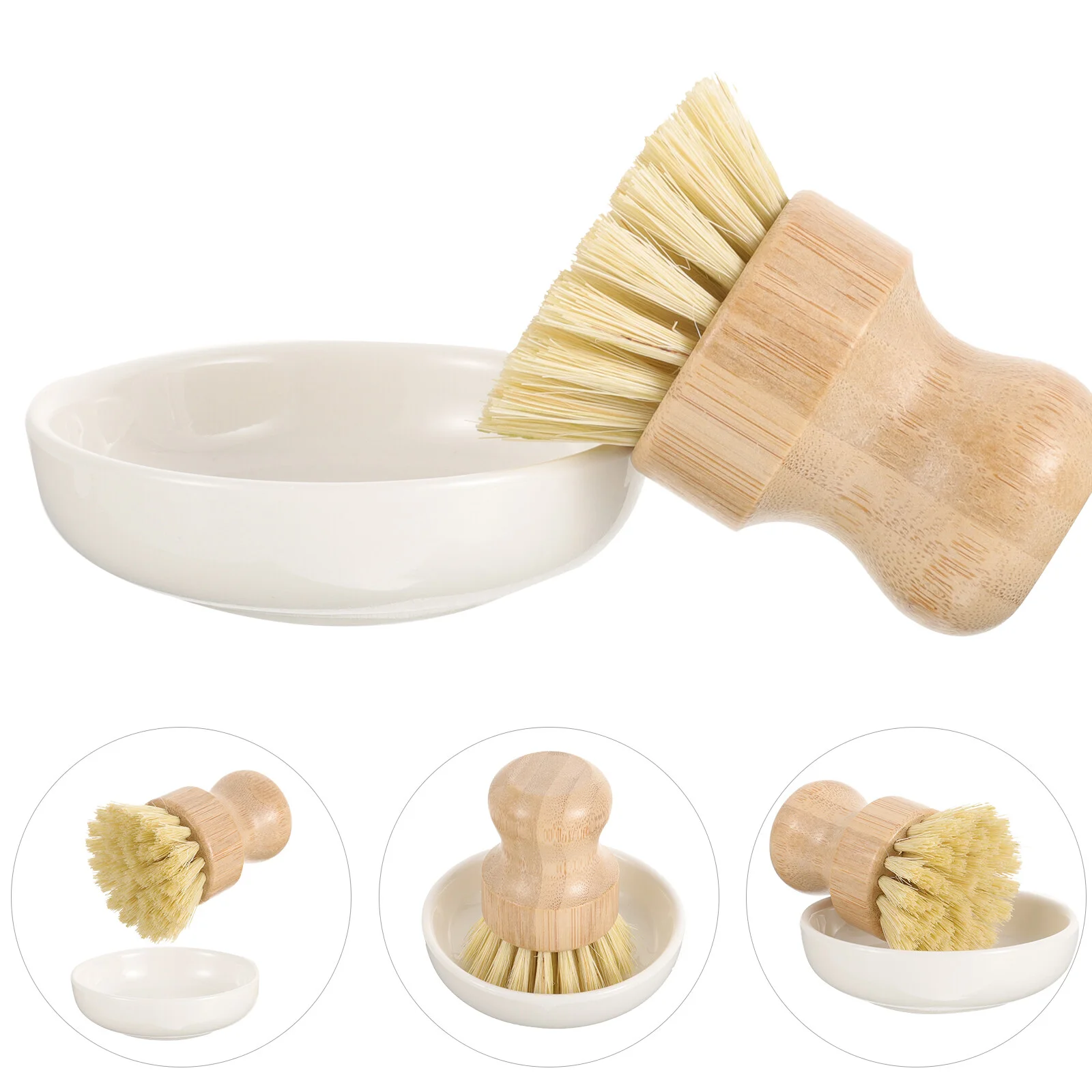 

Bamboo Handle Household Brush Wok Cleaning Dish Wash Kitchen Pot Pan Dishwashing