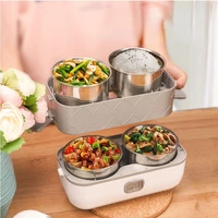 multifunctional bento heating insulation lunch box plug in cooking electric heating insulation rice bucket mini rice cooker