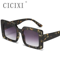 cicixi fashion square sunglasses women men punk sun glasses female vintage green leopard uv400 men trending sun glasses