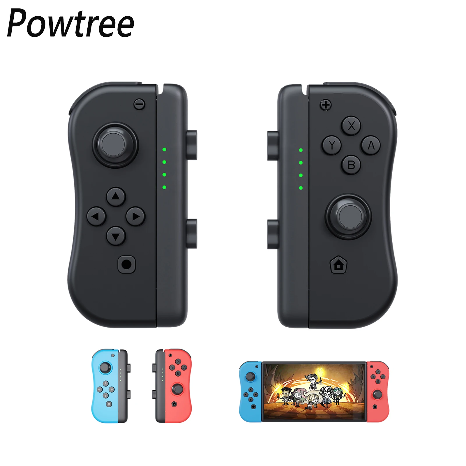 Беспроводной джойстик Powtree для Nintendo Switch Controller левый и правый Bluetooth геймпад