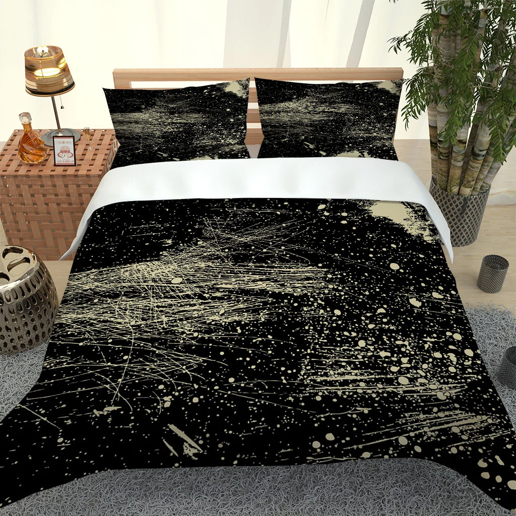 Комплект постельного белья HUANZHUANG с пододеяльником модный золотого цвета в стиле