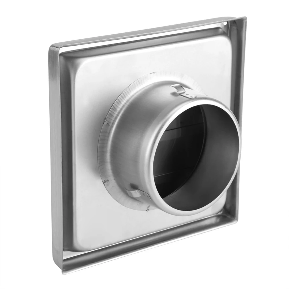 

Rainproof Cap Stainless Steel Vent 125/150mm 1PCS 304 Stainless Steel Air Outlet Modern Homes Movable Square Vents