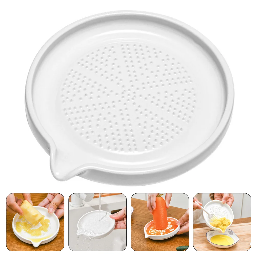 

Grater Garlic Ginger Crusher Onion Ceramic Plate Porcelain Smasher Slicer Cheese Salad Vegetable Masher Potato Mash Toolgrinder