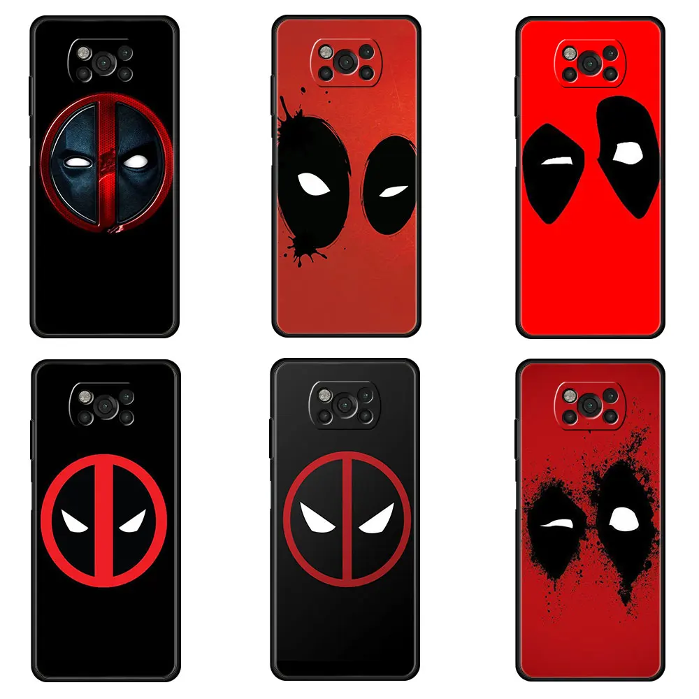 

Marvel Case for Xiaomi POCO X3 NFC M3 M4 Pro F1 Cover MI 12 12X 12pro 10T 9T 11T 11 Lite Funda Silicone Coque Deadpool Eyes