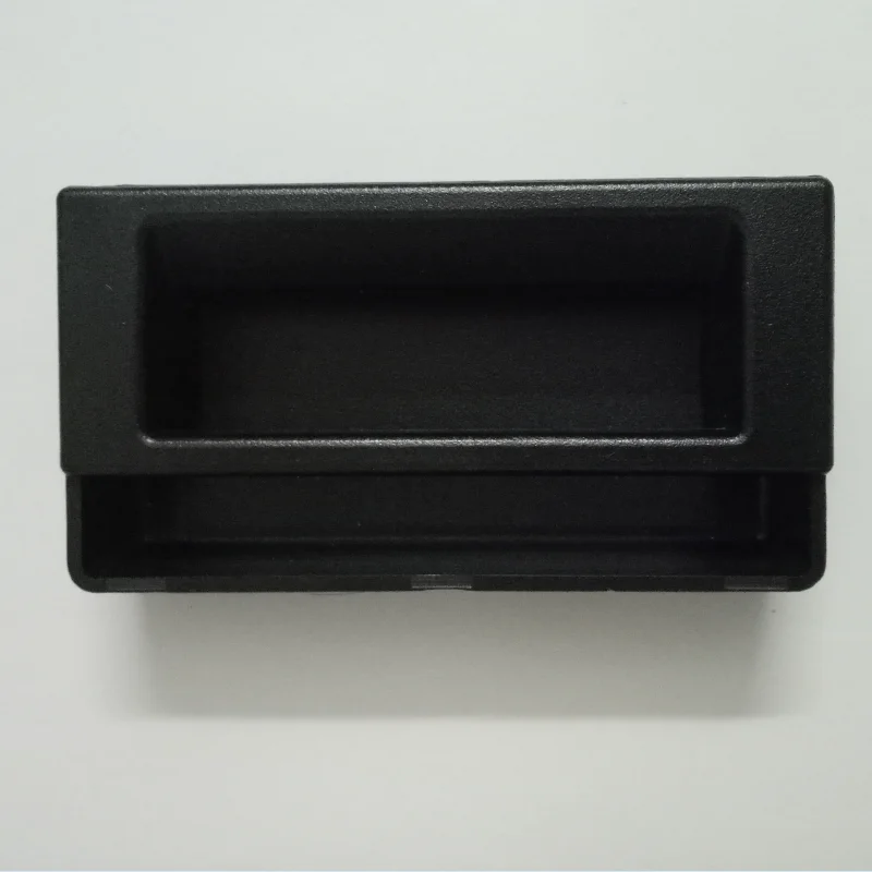 

New material LS108 handle two in one handle P1-30-101-11 embedded black plastic cabinet door PLLU handle