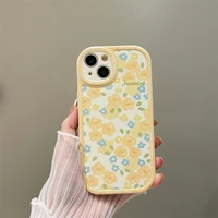 insyellow and blue small broken flowers for apple13pro maxphone caseiphone12silicone11softxs maxcase78pulsall inclusive anti fa