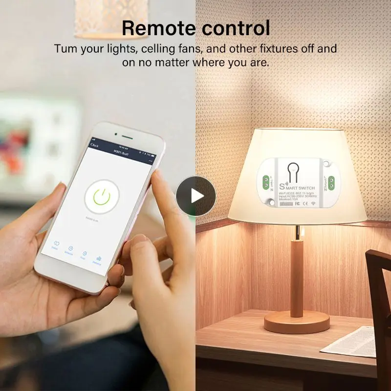 

Smart Home Smart Switch Mini Breaker Module Tuya Wifi 10a Wireless Switches Work With Alexa Google Home Smart Life Timer