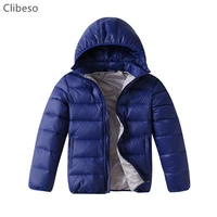 2022 kids winter duck down coats girls boys hoodied thick shiny jackets teenagers snow wear parkas outfits waterproof clothes