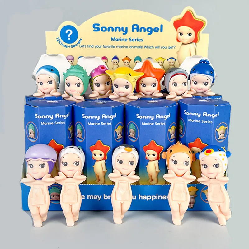 Фото Новая серия Sony Angel, слепая коробка, аниме-фигурка, настольные украшения, милая кукла, модные автомобильные украшения, детские игрушки, подарки на день рождения №1