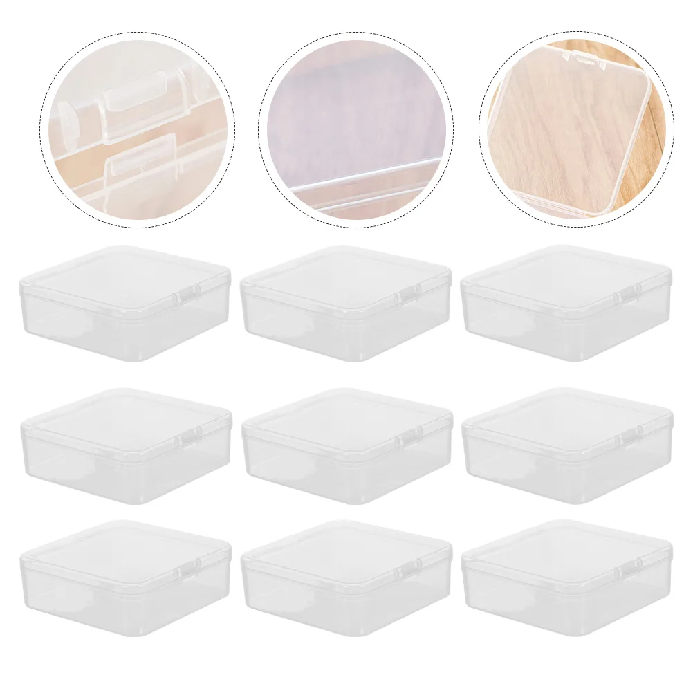 

20 Pcs Toolbox Transparent Storage Small Clear Container Plastic Containers Lids Pp Bin