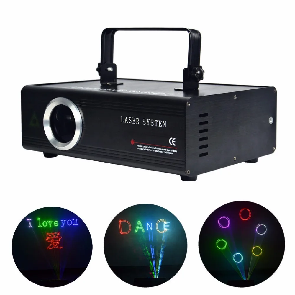 

20Kpps DMX ILDA, редактор SD-карты, 1 Вт RGB проектор, Лазерная лампа, освещение для сцены