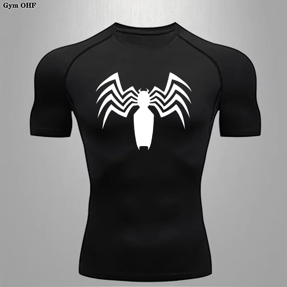 Мужская компрессионная футболка для бега плотная спортивная рубашка с длинным