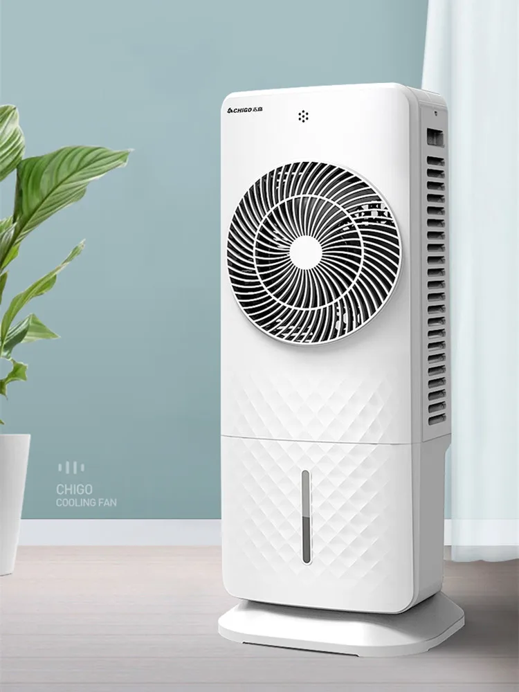 

220v Chigo Air Conditioning Fan Refrigerator Air Conditioner Household Leafless Fan Small Mobile Water-cooled Air Conditioner