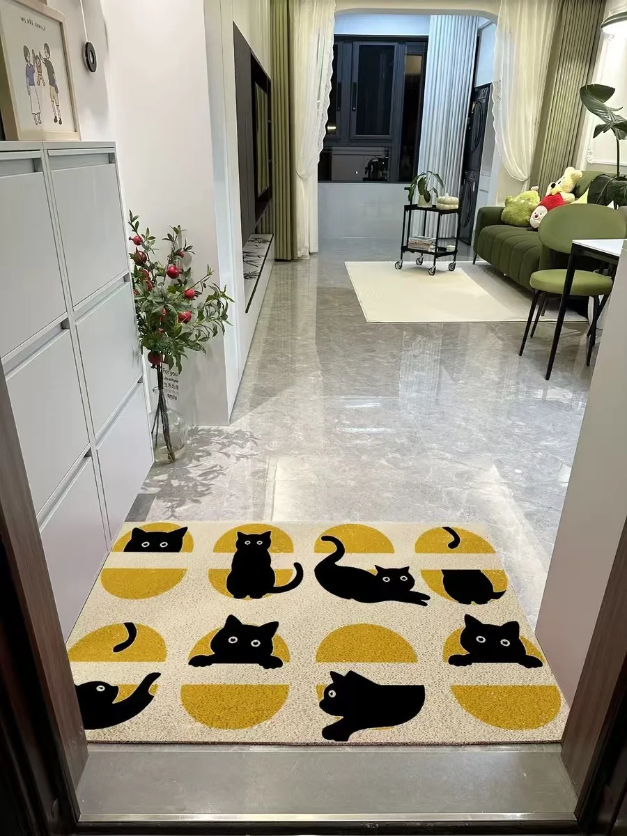 Alfombrilla antideslizante cocina felpudo suave absorbente estilo Retro entrada sala estar terciopelo cristal 1 unidad