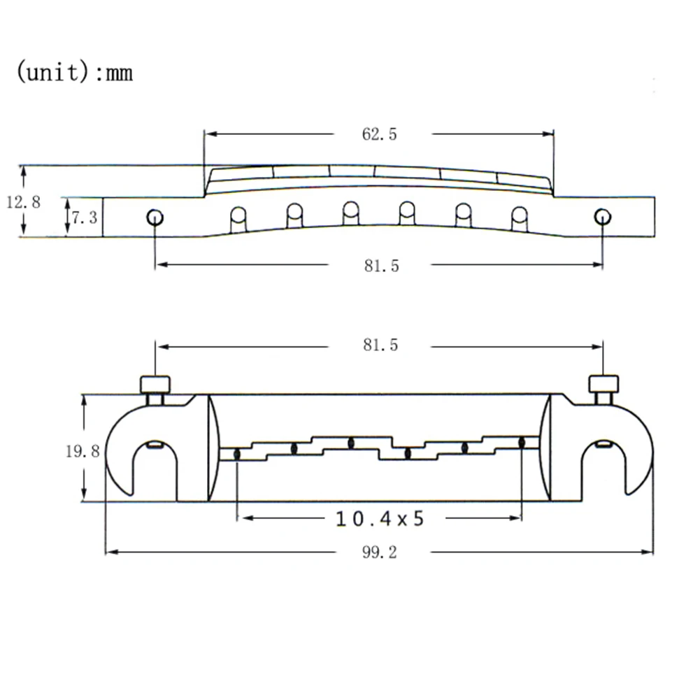 Мост обновляет гитару Epi LP. Бридж с металлической компенсацией Ridge Wraparound Tailpiece