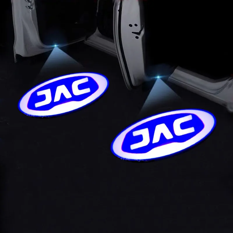 2 шт., автомобильные проекторы с логотипом на дверь JAC S3 s5 A30 a13 T6 t8 m4 M2