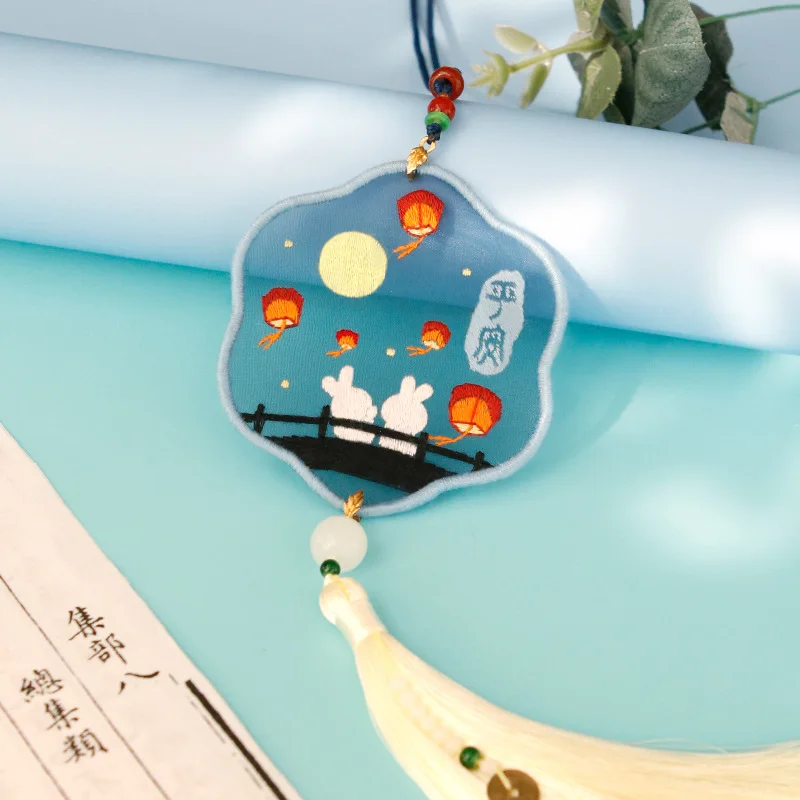 Вышивка поделки ручная вышивка крестом кролик рукоделие Вязание Аксессуары