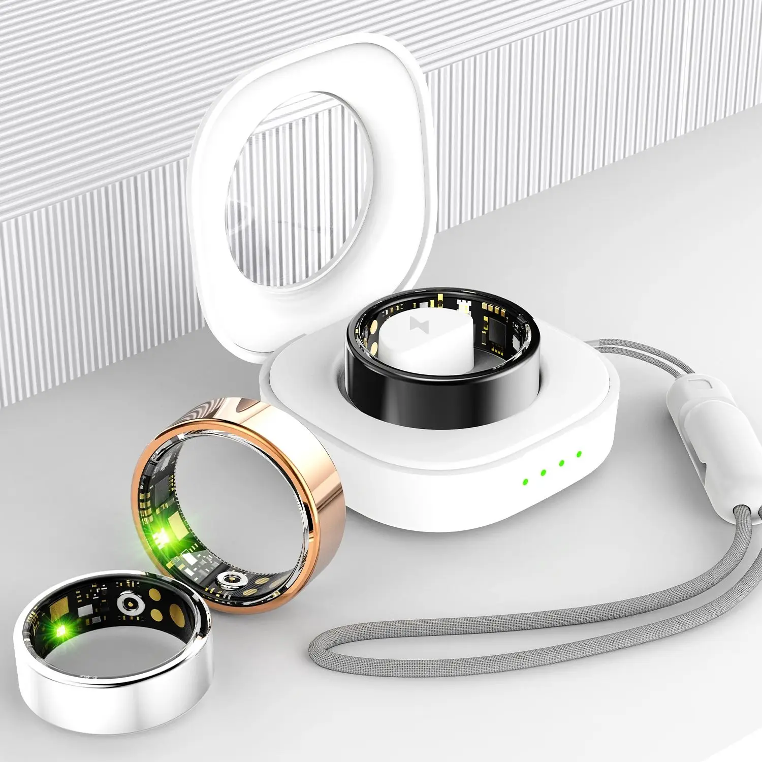 Умное кольцо R11M с зарядным устройством для отслеживания сна IP68