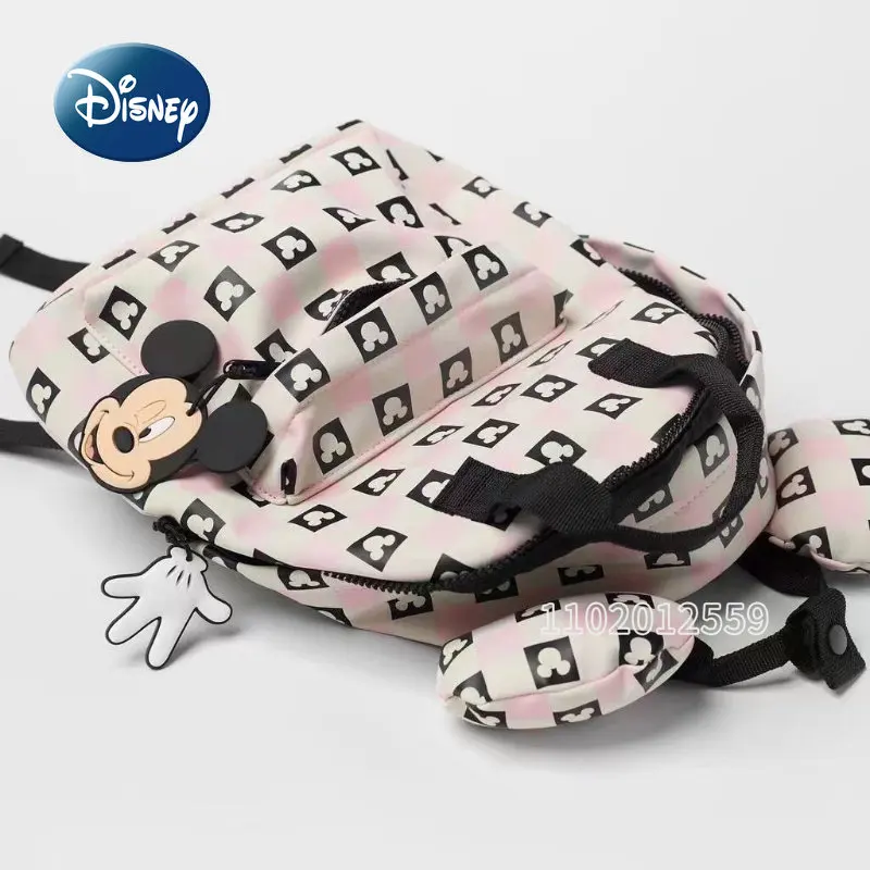 Disney Mickey New Children's Backpack Cartoon Cute Children's School Bag Large Capacity Girls' Backpack High Quality Fashion