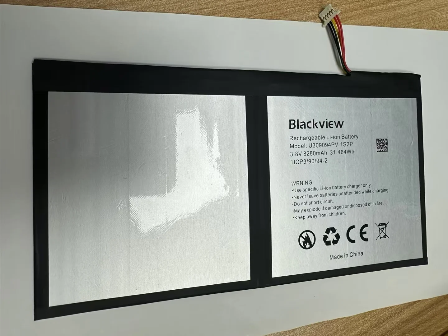 Новый оригинальный 8280 мАч Tab15 U 309094 Сменные батареи PV-1S2P для Blackview Tab 15 аккумулятор