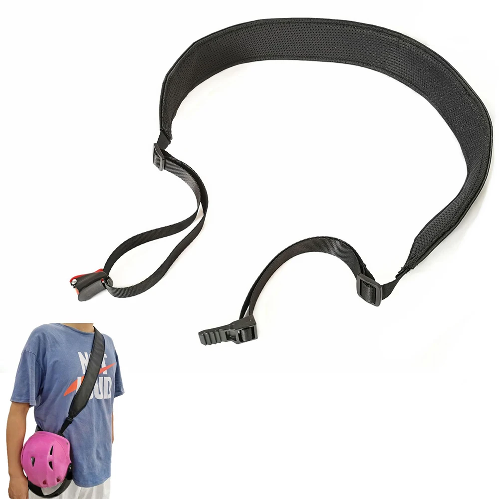 

Ремешок для переноски шлема для мотоцикла, регулируемый эластичный ремень через плечо без рук с пряжкой для фиксации шлема